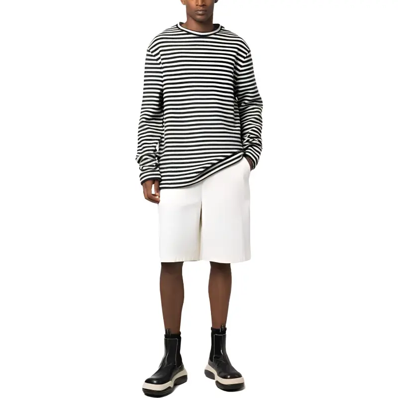 JIL SANDER Striped Wool Sweater-1