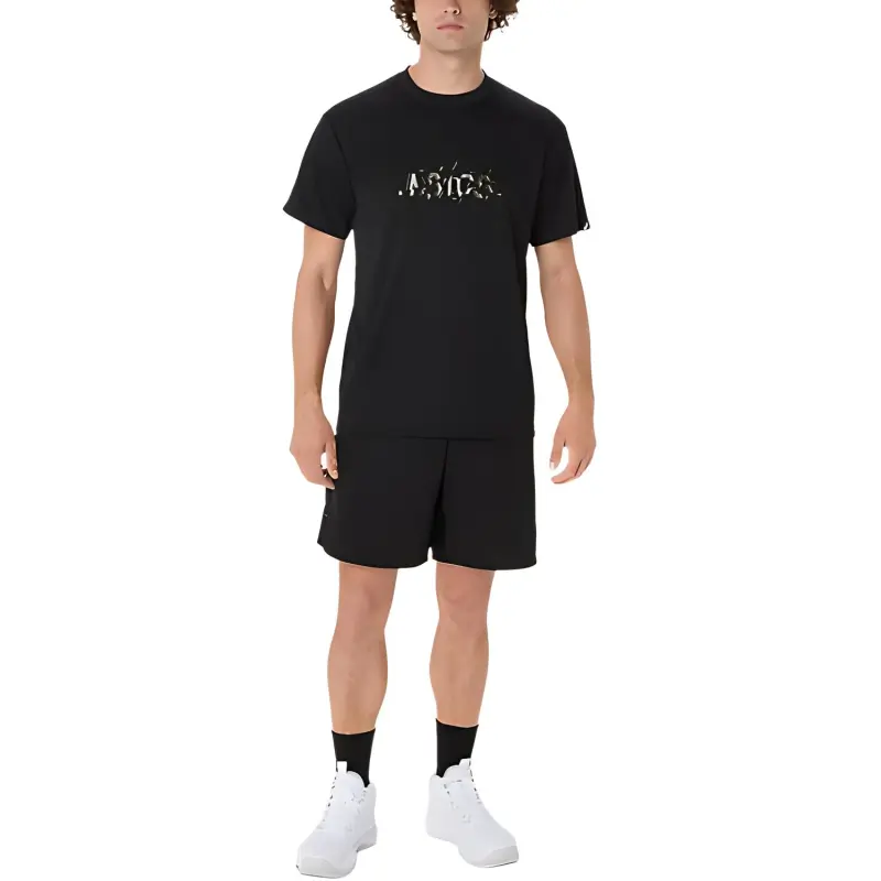 Asics T Shirts Men Black-1