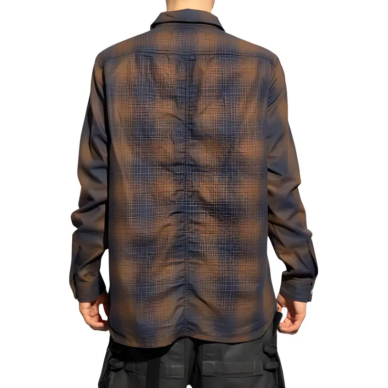 RICK OWENS Checked Cotton Overshirt-3