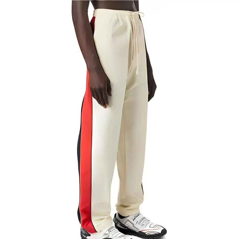 DIESEL Knitted Sports Pants Men's Beige-4