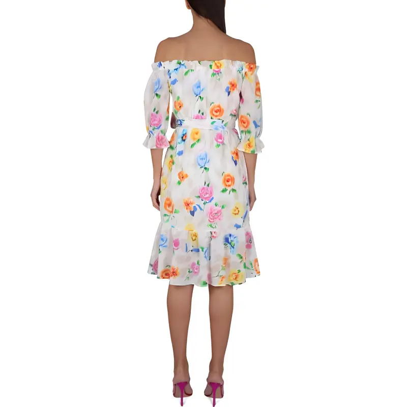 MOSCHINO Floral Pattern Midi Dress-3