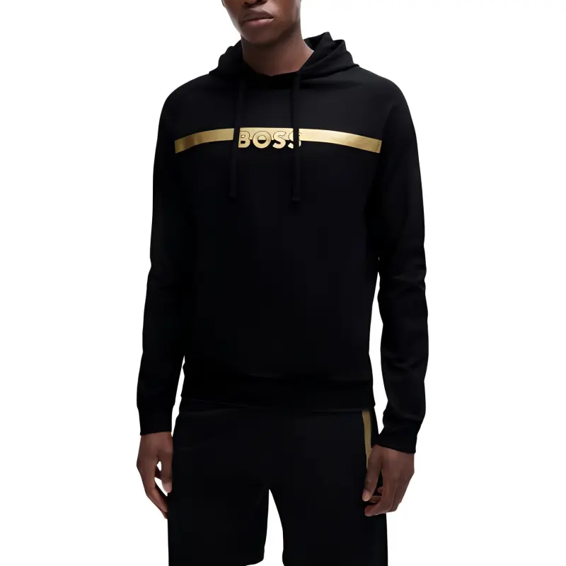 HUGO BOSS Logo print Cotton Hoodie-2
