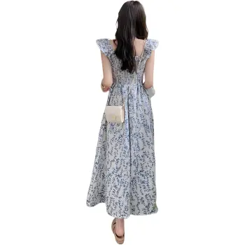 Oudifu Slip Dresses Women's Floral