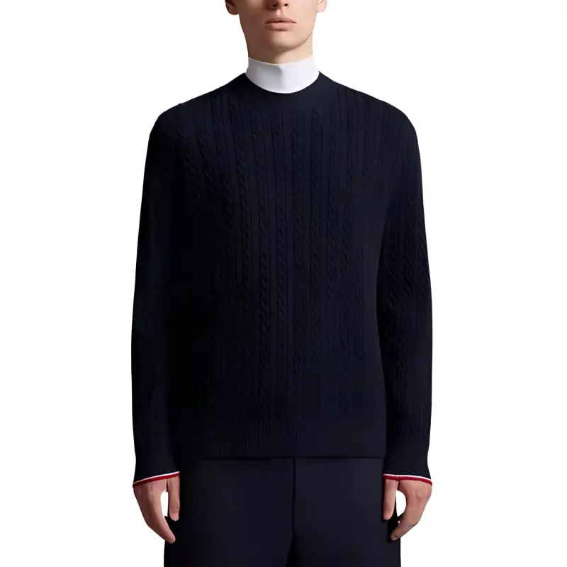 Moncler Cable knit Virgin Wool Blend Jumper-1