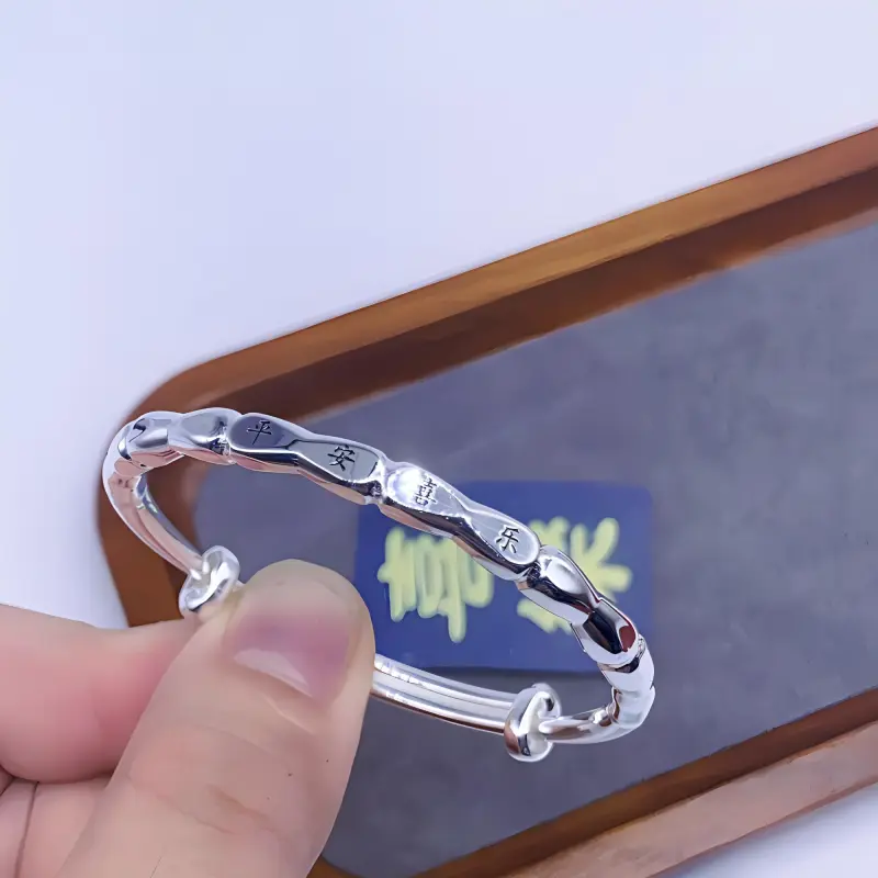 Stone Edge Poly 999 Fine Silver Sterling Silver Bracelets Kids'-2