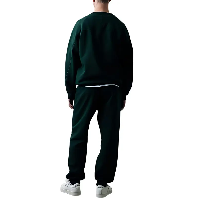 H&M Knitted Sports Pants Men's Forest Green-1