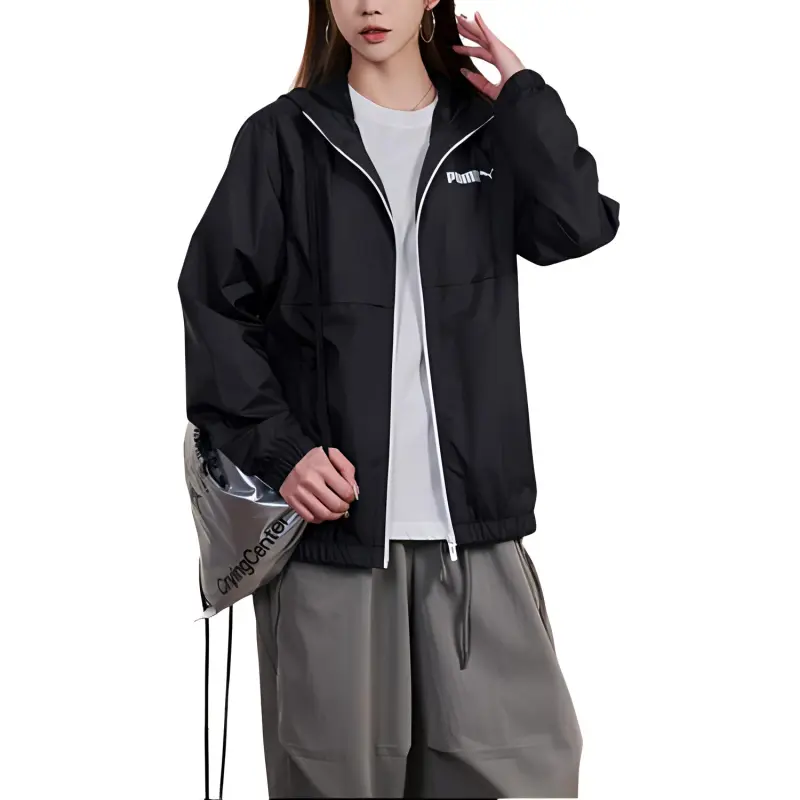 PUMA ESSWINDBREAKER Jackets Coats Unisex Black-2