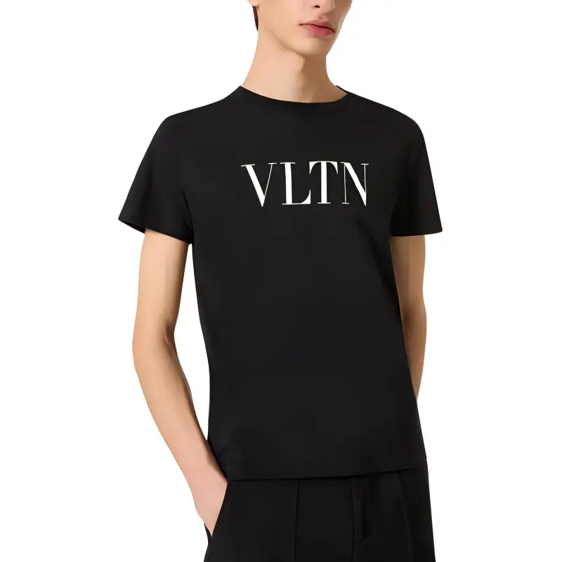 Valentino Logo Printed Crewneck T Shirt-2