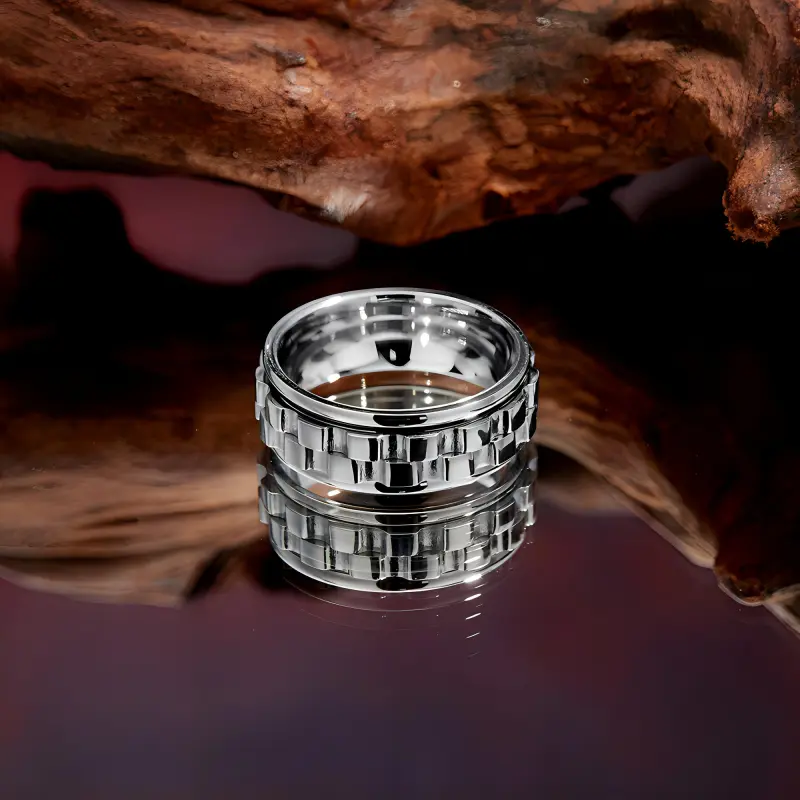 ENFANTIN Titanium Steel Rings Unisex-1