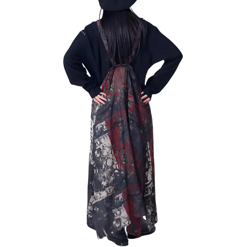 Yohji Yamamoto S'YTE FW24 Sleeveless Dress Women's Red-7