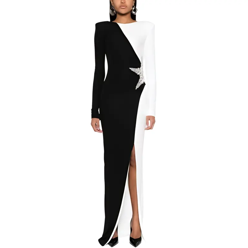 BALMAIN Crystal embellished Gown-1