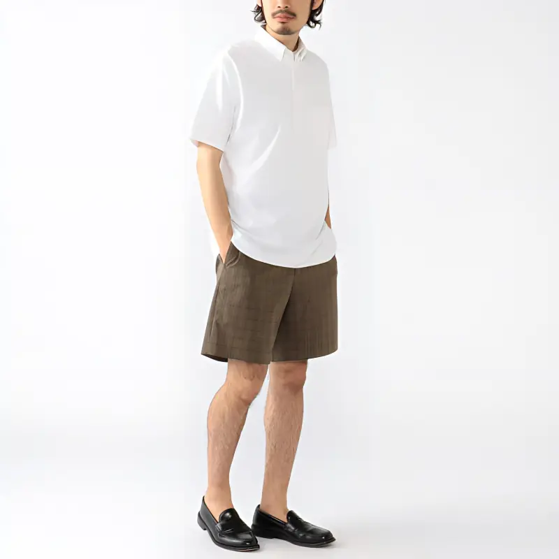 Beams Casual Shorts Men Brown-1