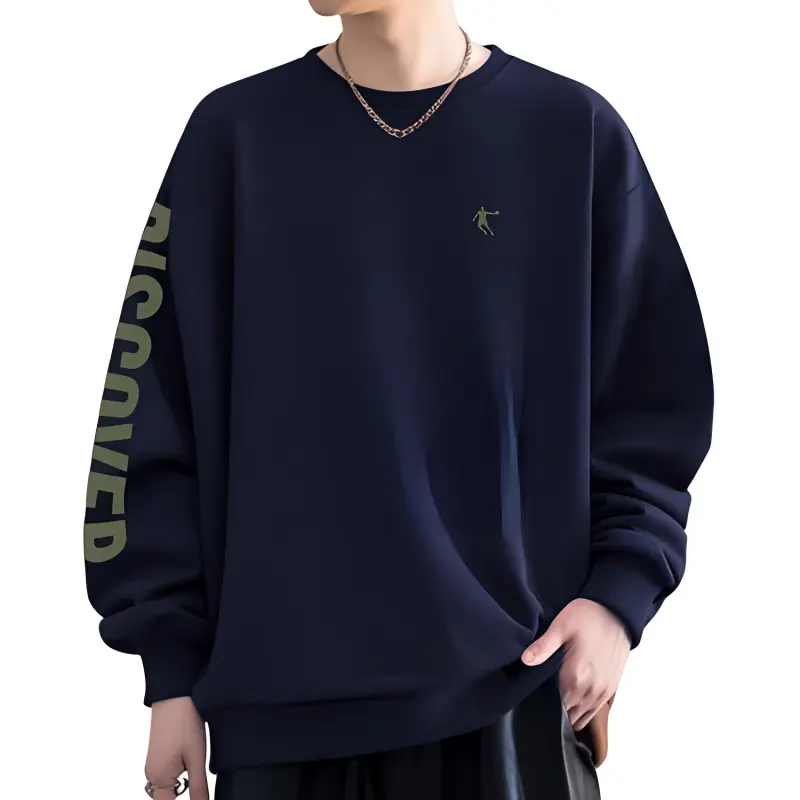 QIAODAN Sweatshirt Men's Nova Blue / Makino Green-2