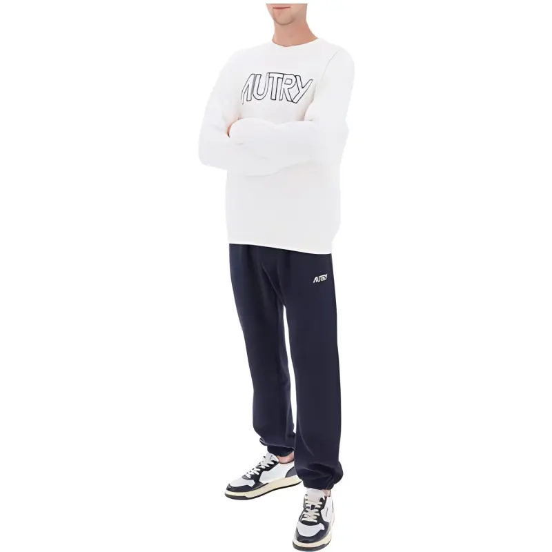 AUTRY Logo Embroidered Crewneck Sweatshirt-1