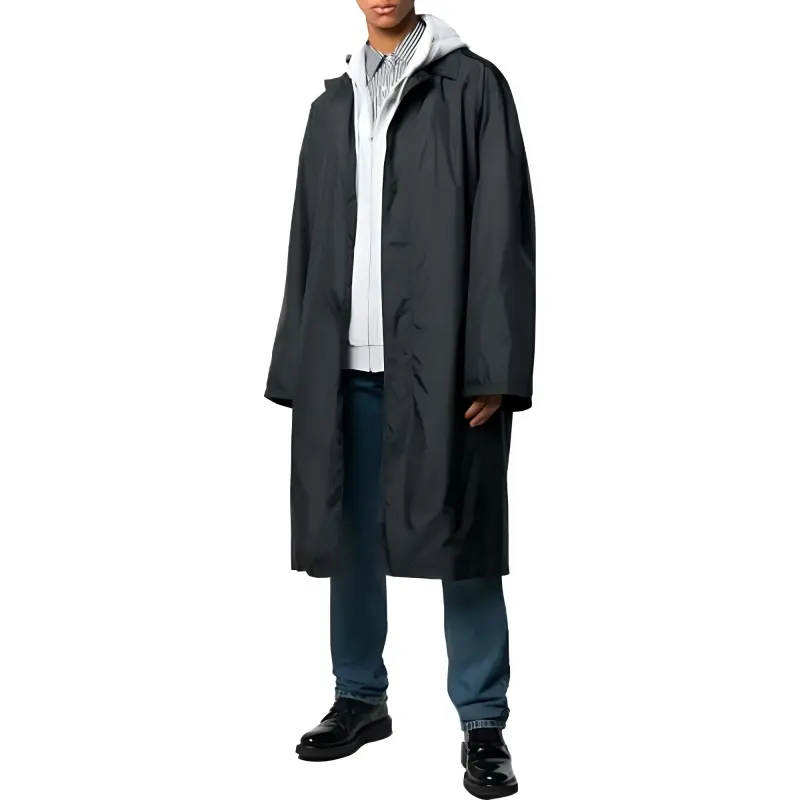 Balenciaga Trench Coat Men's Black-1