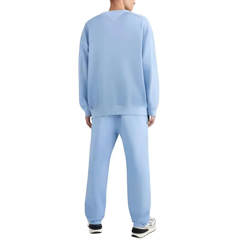 Tommy Hilfiger Oversized Organic Cotton Sweatshirt Men's Light Blue-2