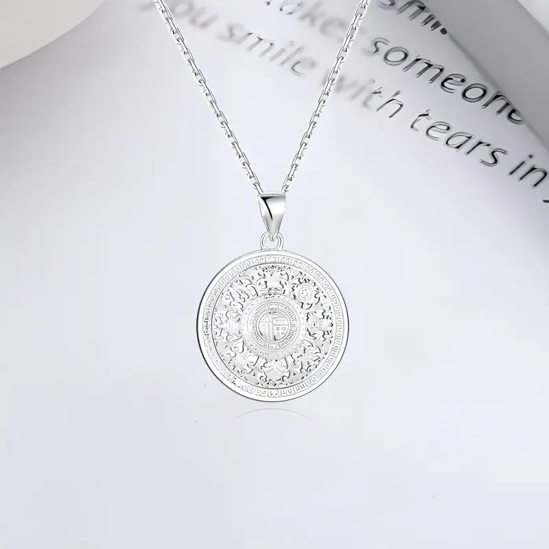 Bailijin S999 Fine Silver Sterling Silver Necklaces Unisex-1