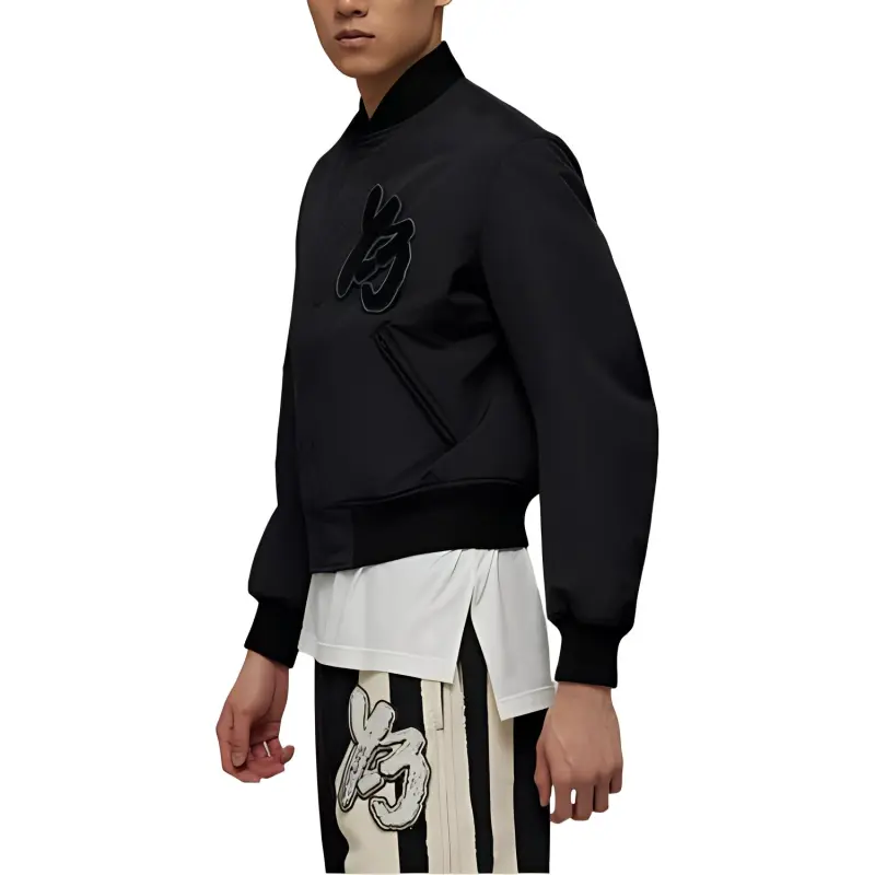 Y-3 Long-sleeve Logo-patch Bomber Jacket-2