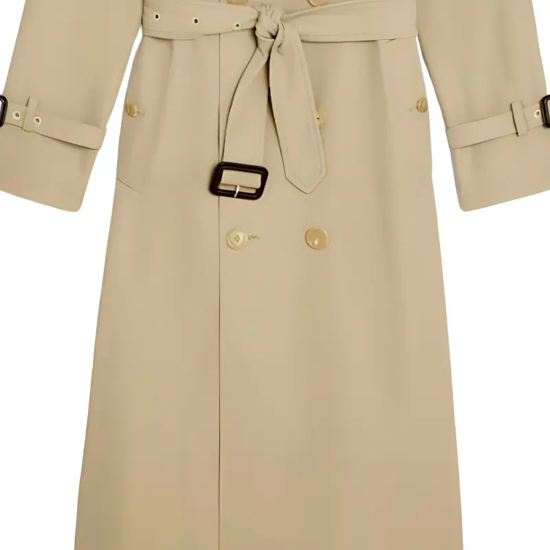 CELINE Trench Coat Women's Khaki-2