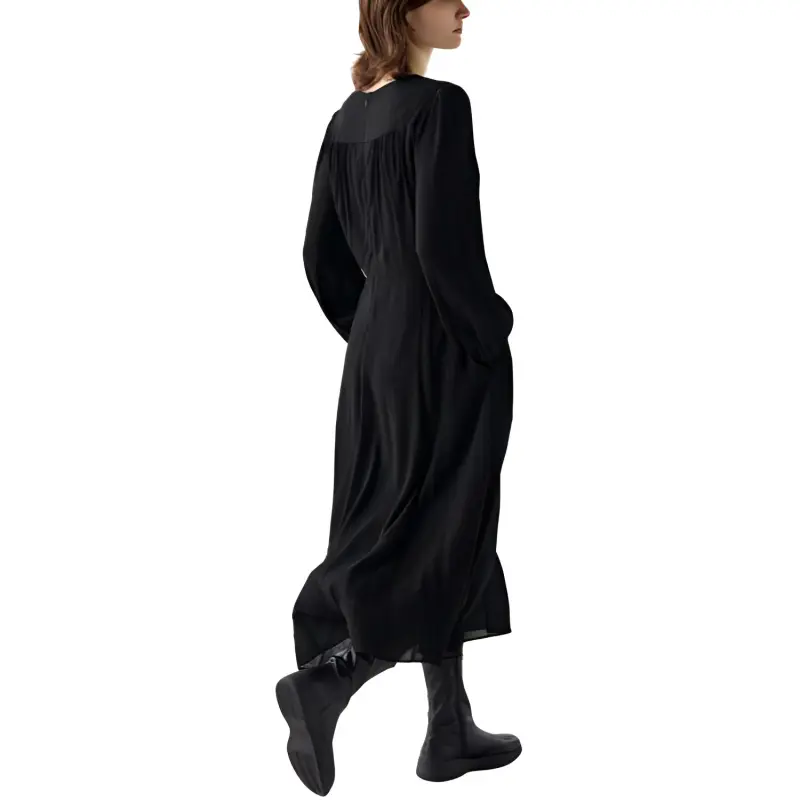 UNIQLO Long Sleeved Dresses Women's Black-1