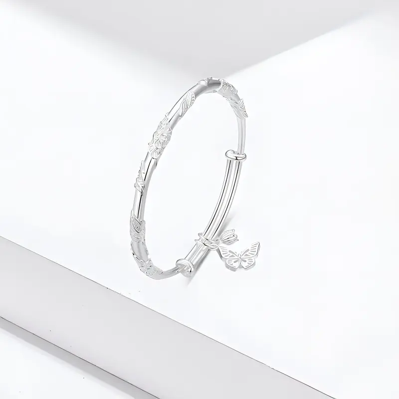 Bailijin S999 Fine Silver Sterling Silver Bracelets Unisex-1