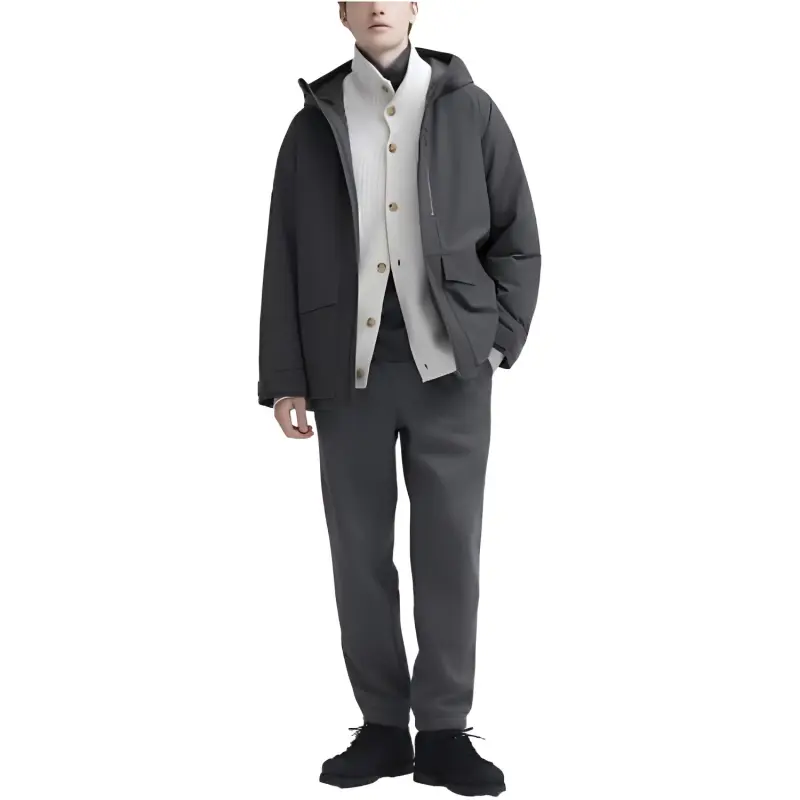 UNIQLO Knitted Sports Pants Unisex Dark Gray-2