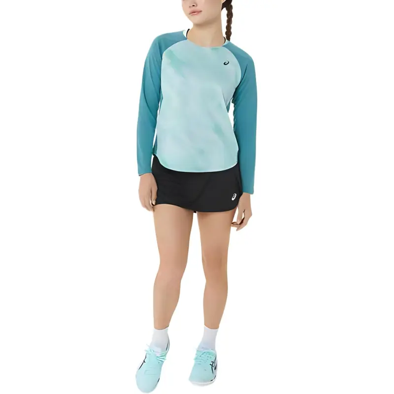 Asics TENNIS LS T-Shirts Women's Blue-3