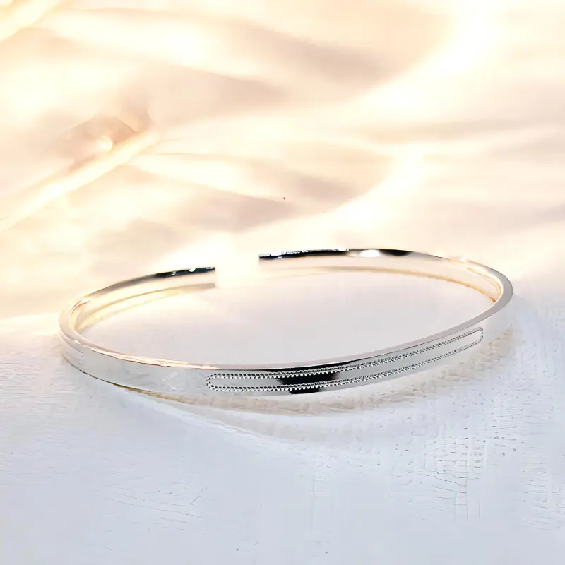 Bailijin S999 Fine Silver Sterling Silver Bracelets Unisex-2