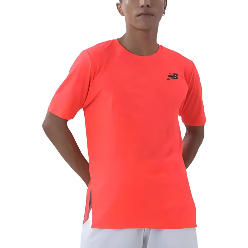 New Balance T Shirts Men Red-2