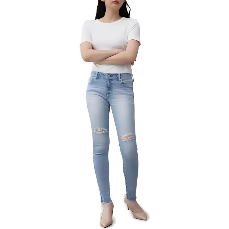MOUSSY Jeans Women's Light Blue-1