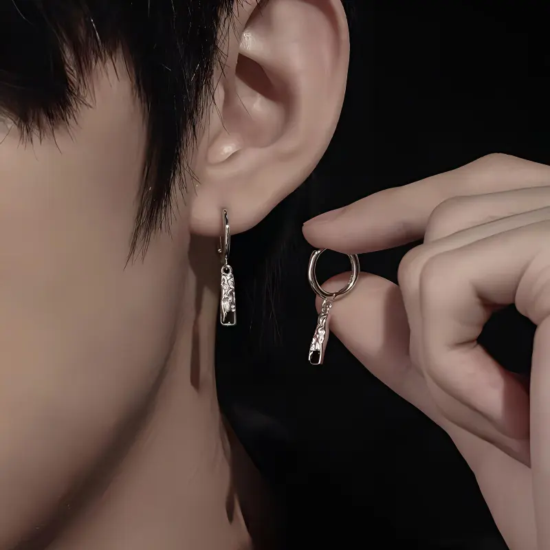ZWU 925 Sterling Silver Earrings Unisex-2