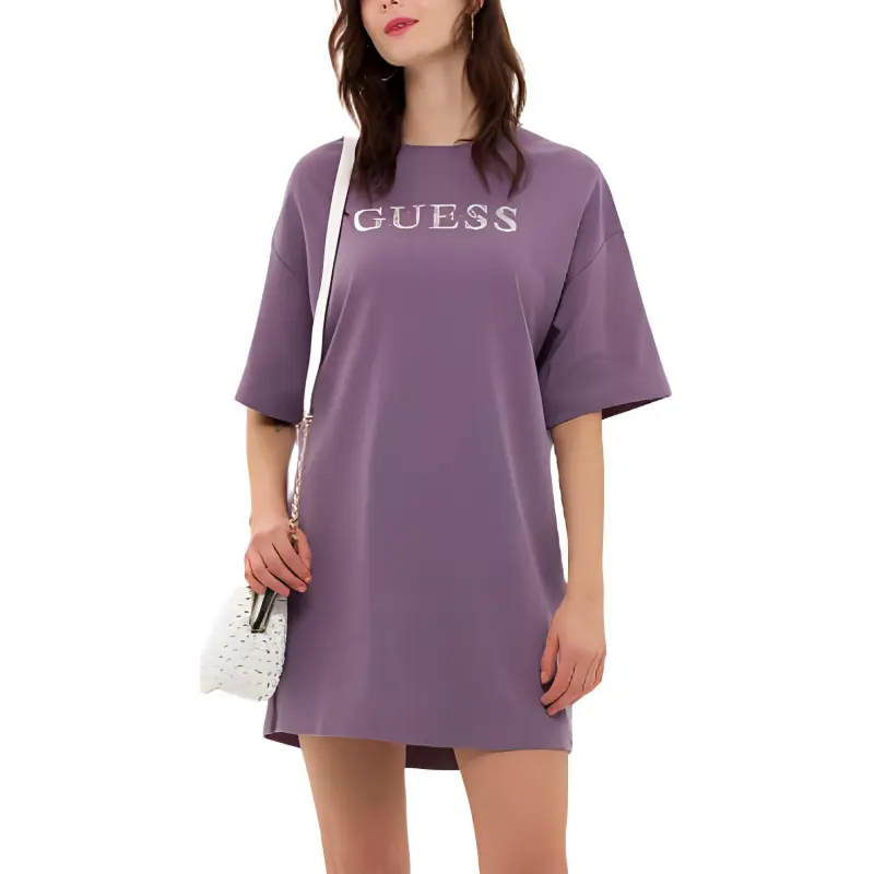 GUESS Short-Sleeved Dresses Women's Purple-2