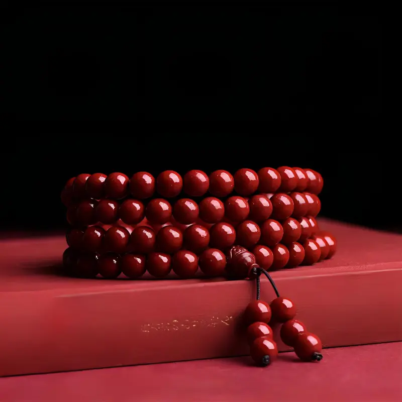 Carp Crystals Reconstructed Cinnabar Jade Bracelets Unisex-1
