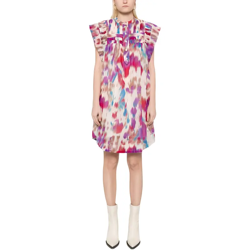 ISABEL MARANT ETOILE Leazali Printed Short Dress-1