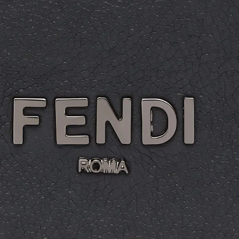 FENDI Calfskin Wallet Men's Black-4