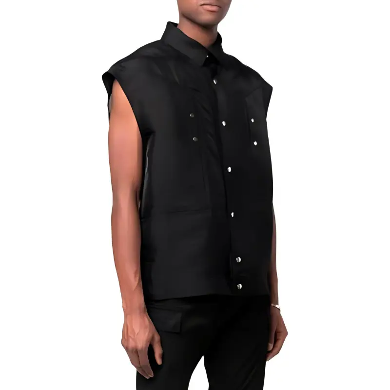 RICK OWENS Vests Men Black-2
