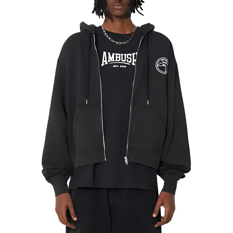 AMBUSH Amblem Zip Up Hoodie-4