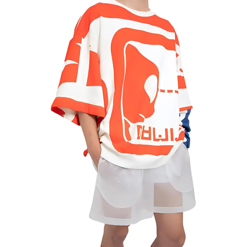 WALTER VAN BEIRENDONCK T-Shirt Men's Blue Red-3