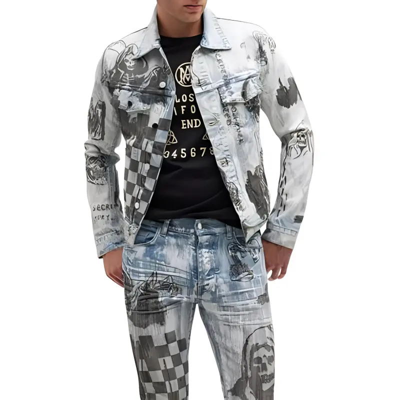 AMIRI Denim Jackets Men Multicolor-2