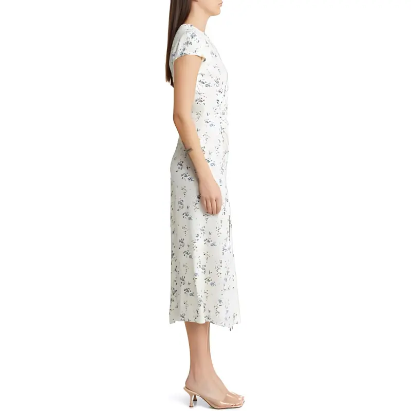 REFORMATION Frasier Dress Short-Sleeved Dresses Women's Multicolor-3