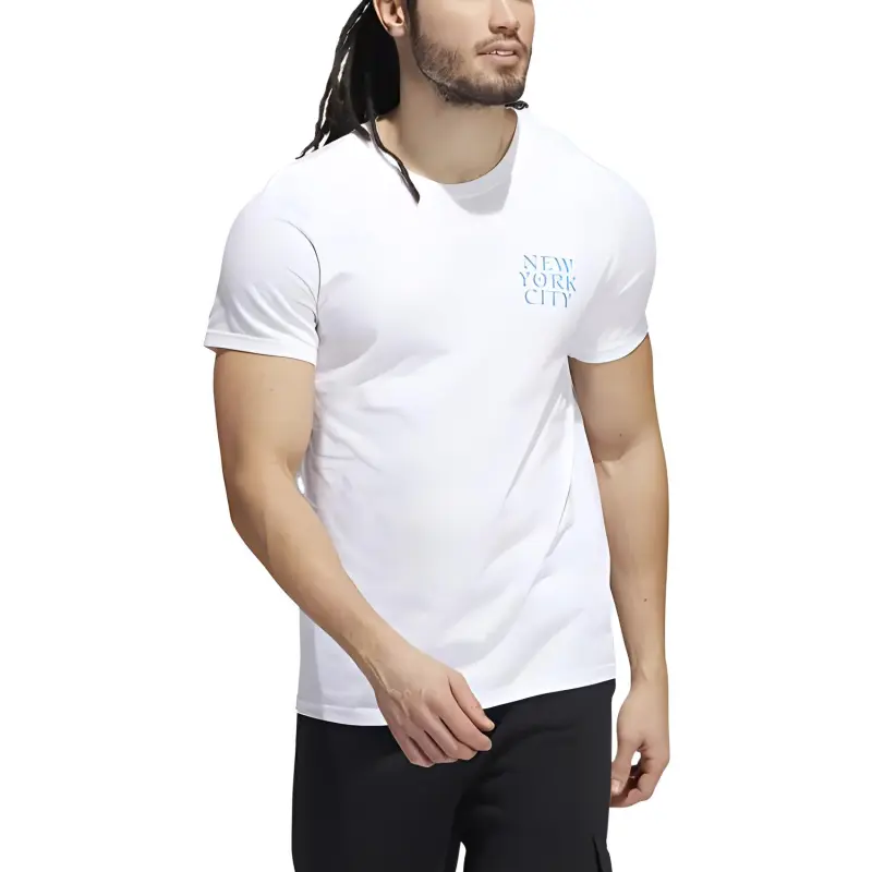 Adidas New York City Script Short Sleeve Graphic Tee-1