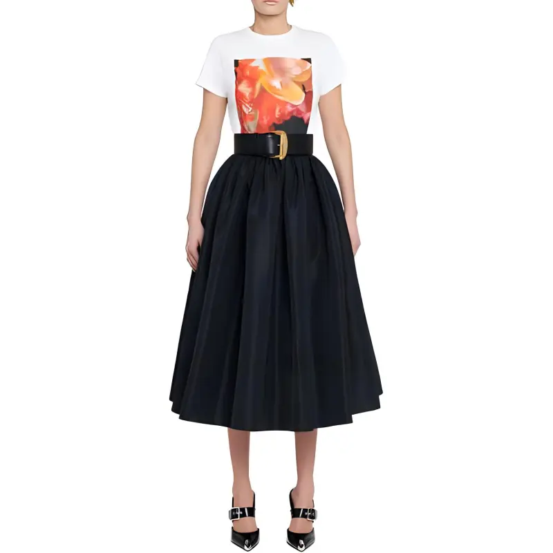 Alexander McQueen Graphic Printed Crewneck T Shirt-1