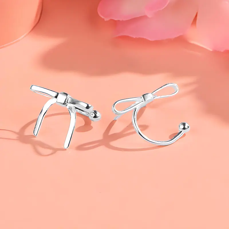 Wylyp S925 Silver Clip On Earrings Women's-3