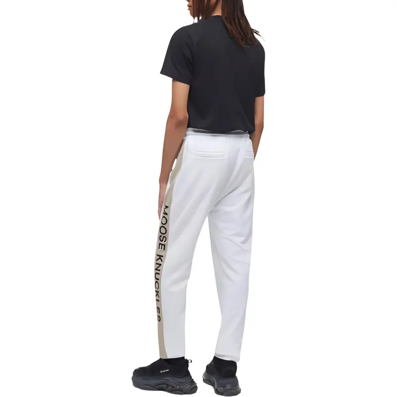 Moose Knuckles Knitted Sweatpants Men White-1