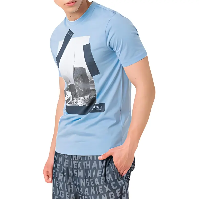 ARMANI EXCHANGEAE T Shirt Men's Blue-2