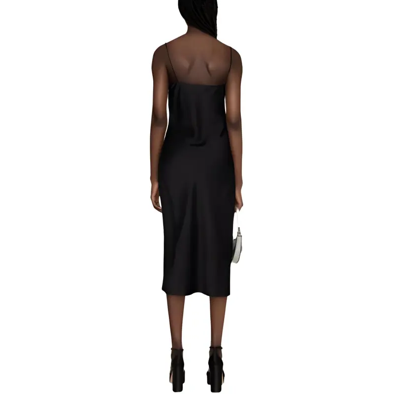 VERSACE Lace-Detailed Sleeveless Dress-2