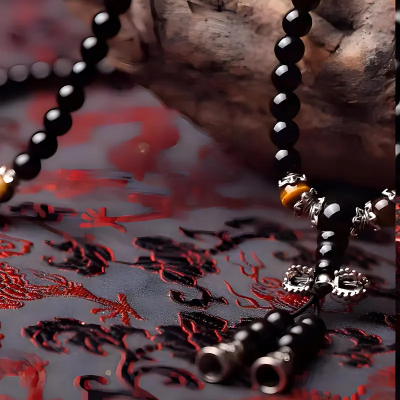 JINGCHENGGOU Obsidian Bracelets Unisex-4