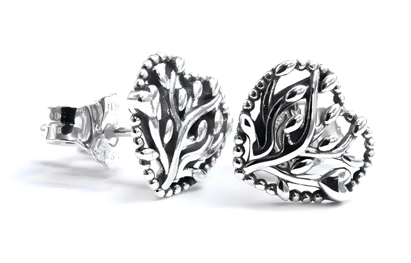 Pandora Stud Earrings Women's Silver-2