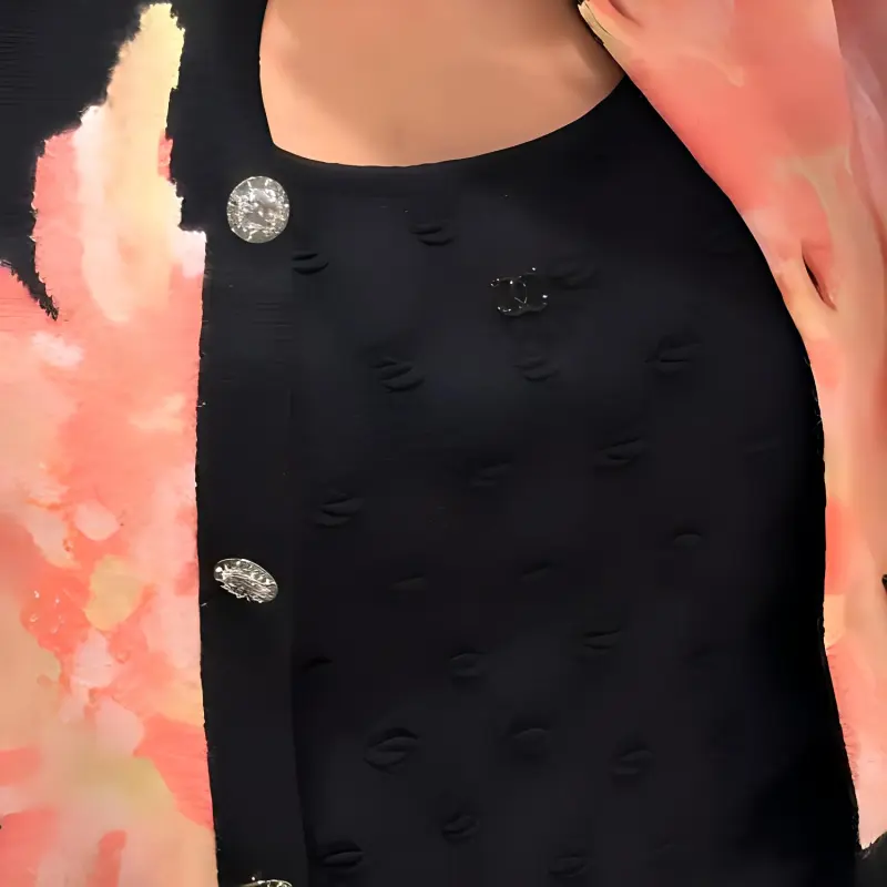 CHANEL 24 New Spring And Summer Arrivals Tank Tops Women's Black-4