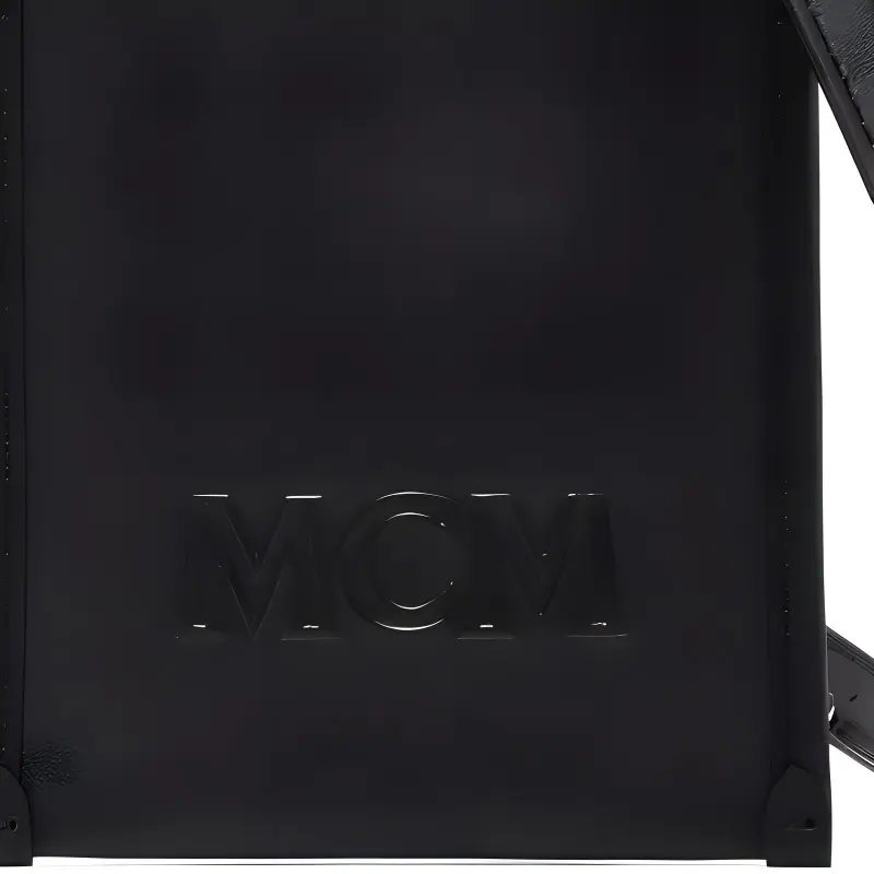 MCM Calfskin Cell Phone Pouch Men's Black-1